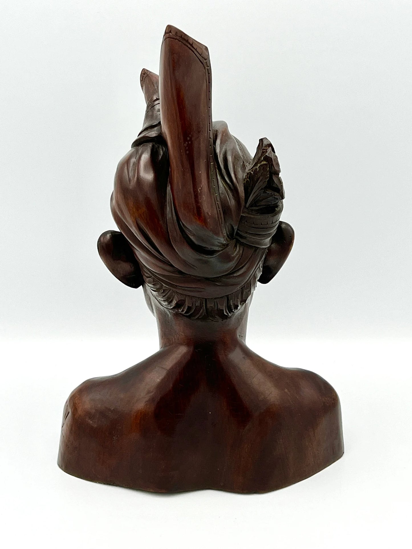 Malaysian Hard Wood Bust Sculpture