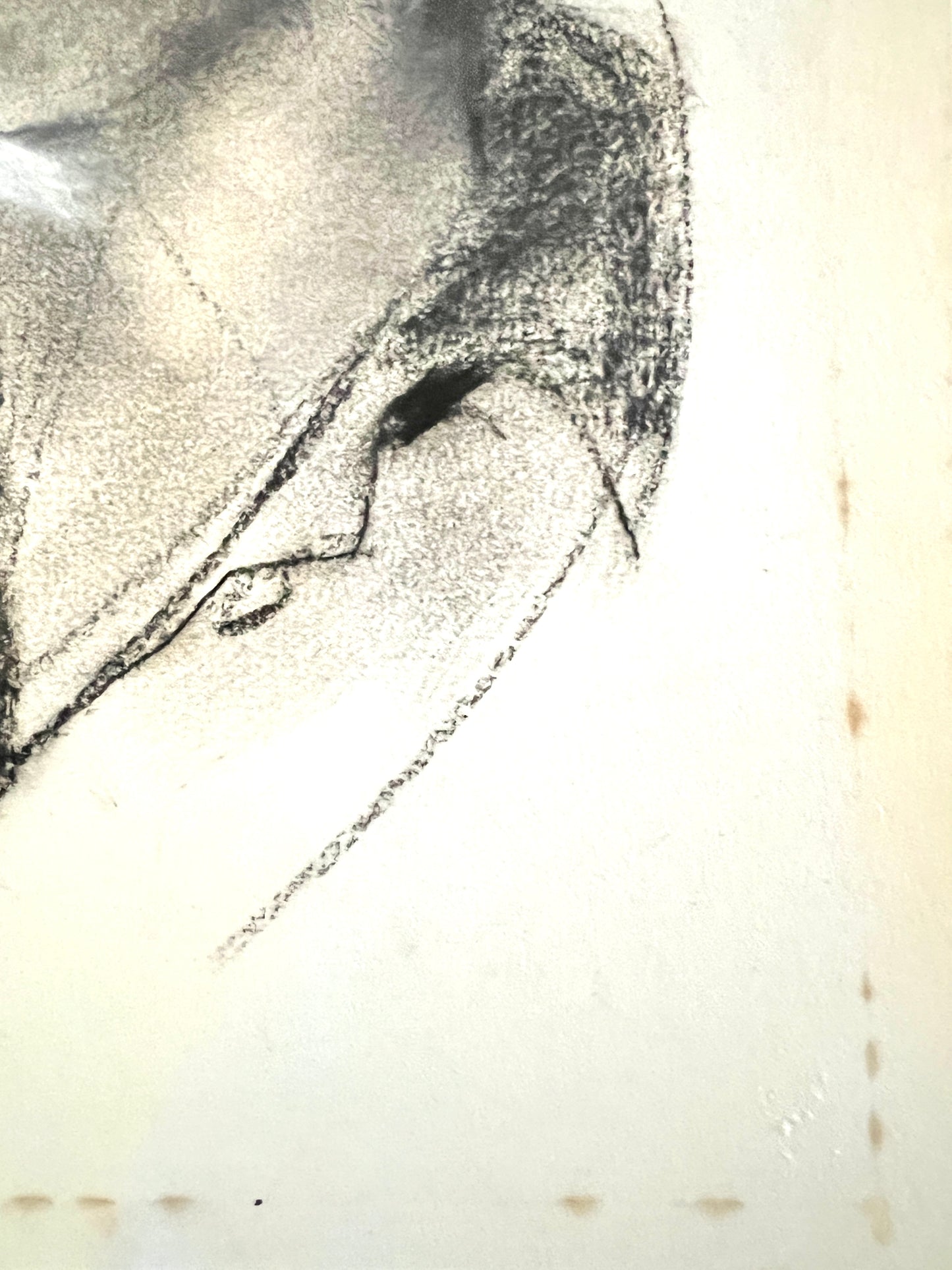 Original Charcoal Drawing; Portrait of Woman w/ Glasses