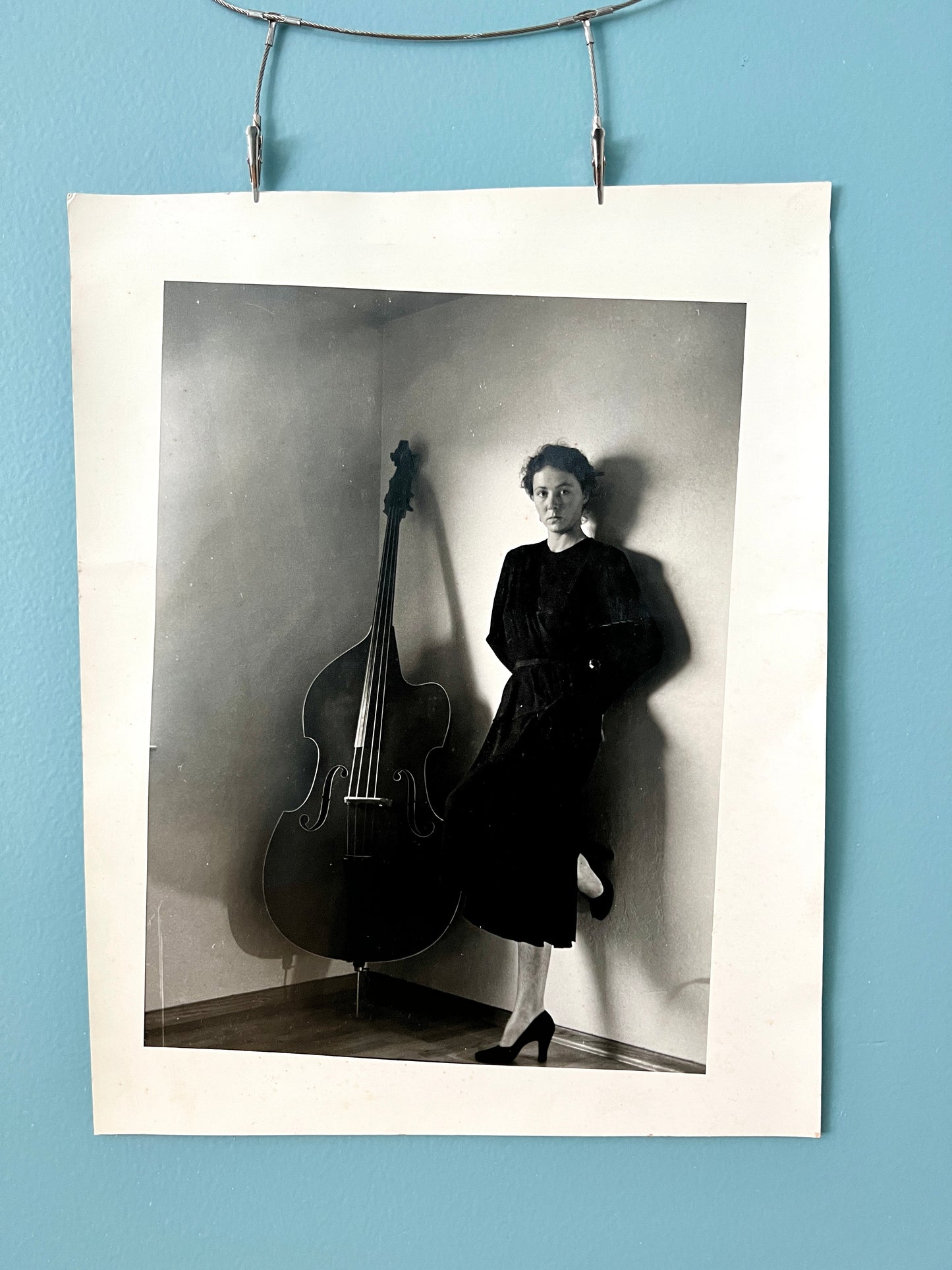 Woman w/ Upright Bass; Collectible Portrait